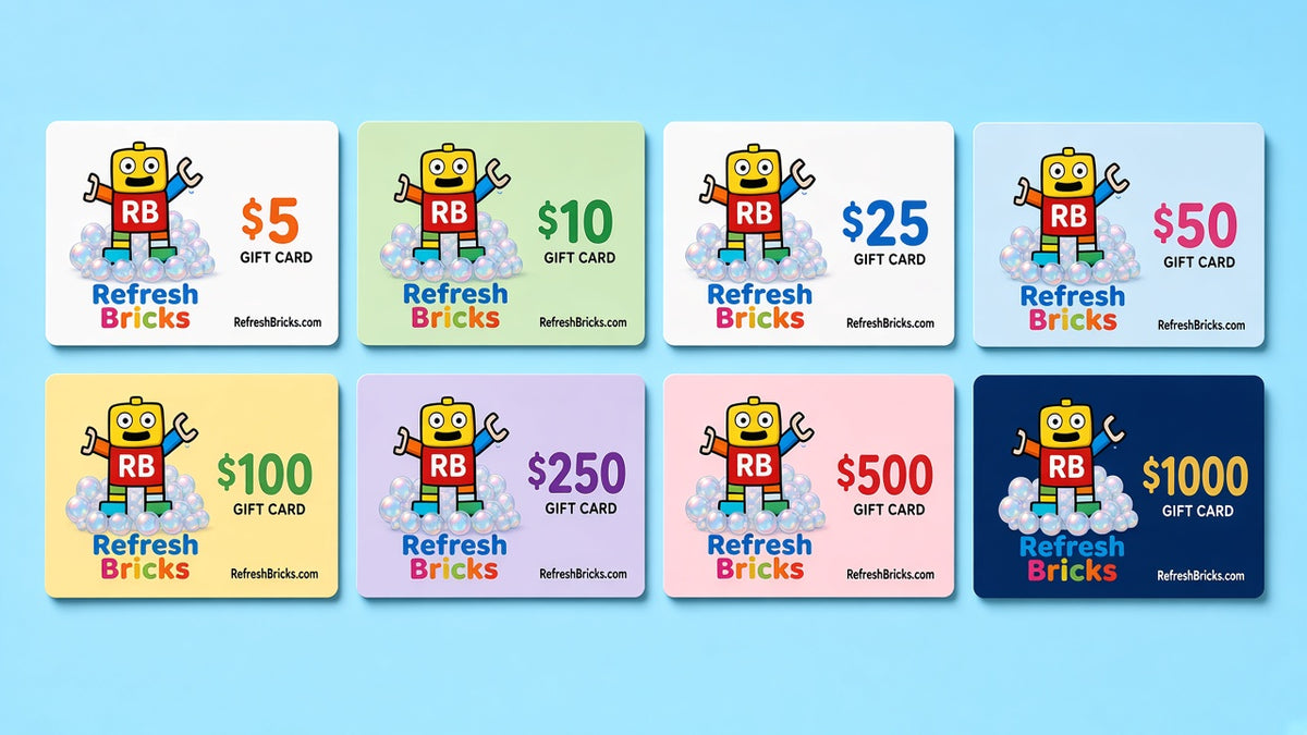 Refresh Bricks gift cards $5-$1000